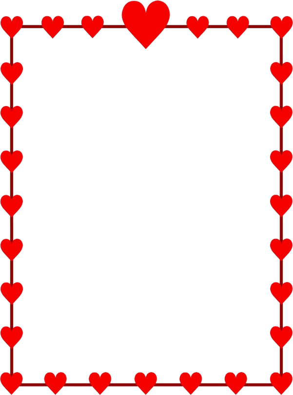 14 Feb Valentines Day Border PNG
