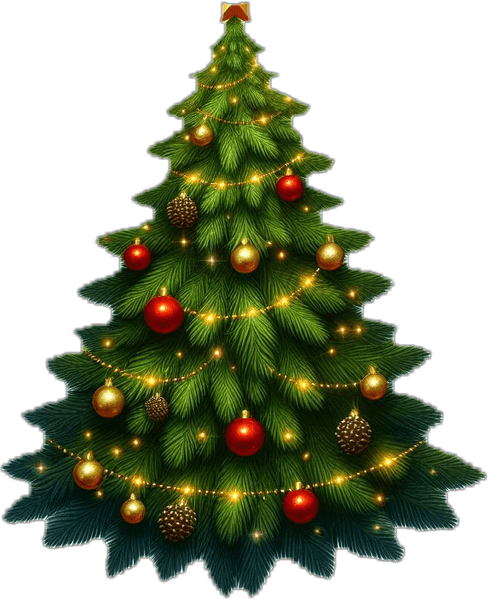 Rustic Christmas Tree PNG