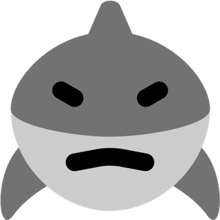 Baby Shark Black And White PNG