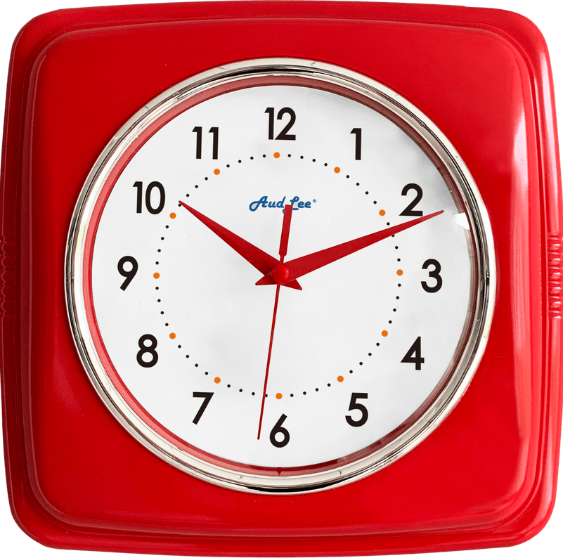 Red Clock PNG