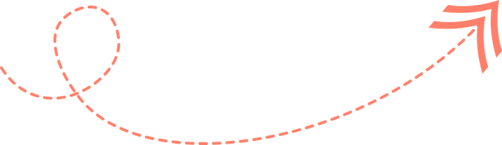 Red Arrow Dotted PNG