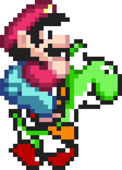 Yoshi Mario PNG