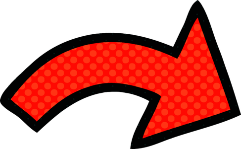 Red Arrow Dotted PNG