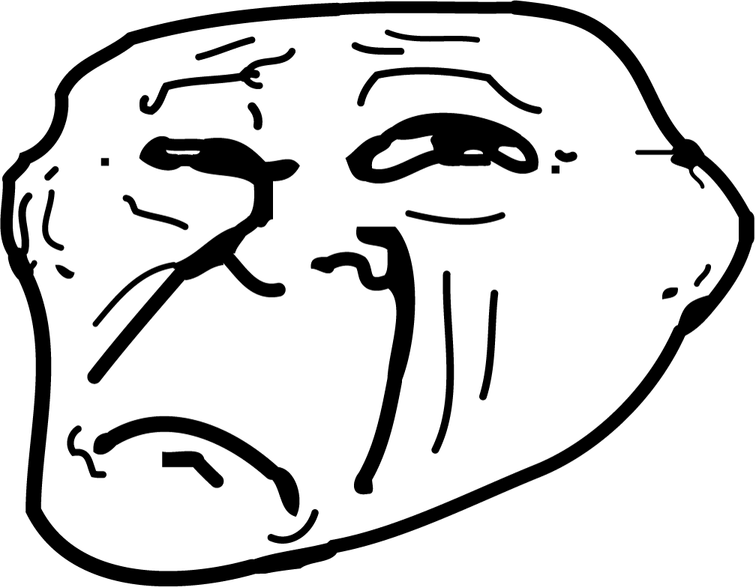 Sad Troll Face PNG