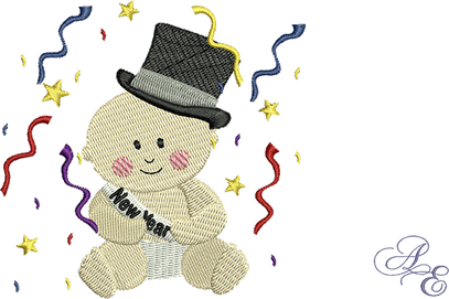 New Year Baby PNG