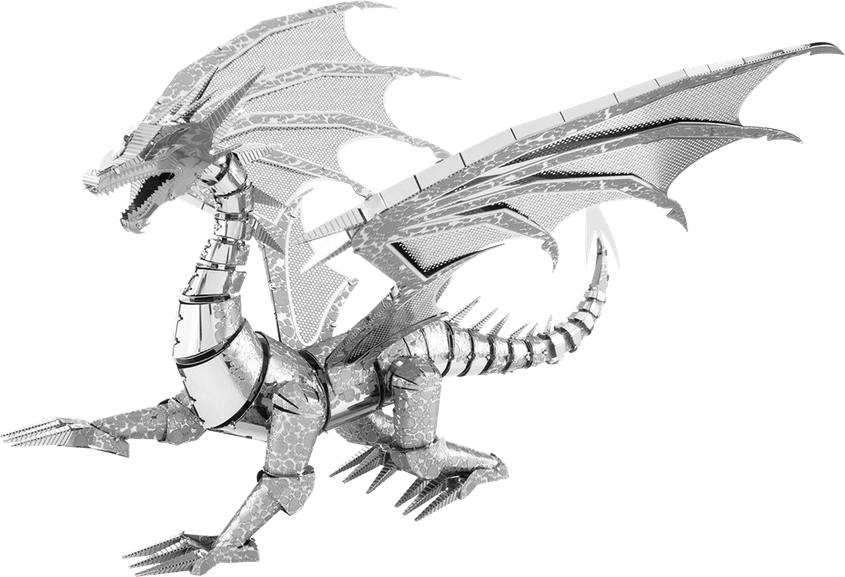 Ancient Silver Dragon PNG