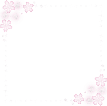 Cherry Blossom Border PNG