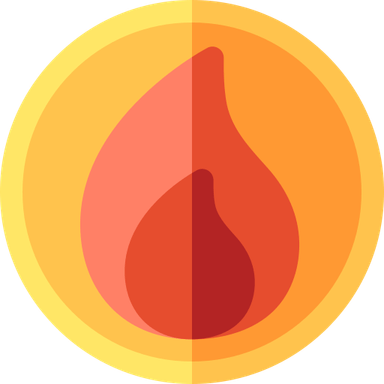 Red Fire Circle PNG