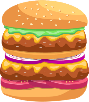 Double Burger PNG