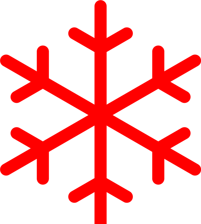 Red Snowflake PNG