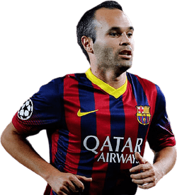 Andres Iniesta PNG