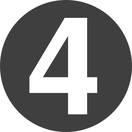 4 Number PNG