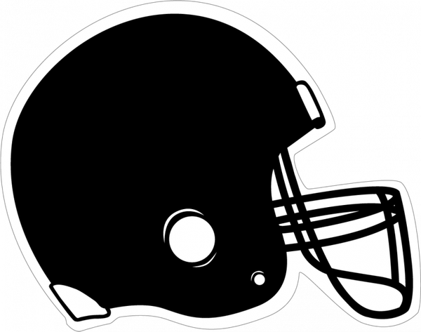 Black Football Helmet PNG