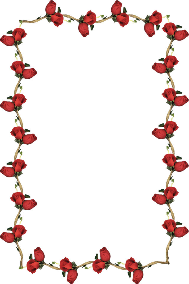 Red Rose Border PNG