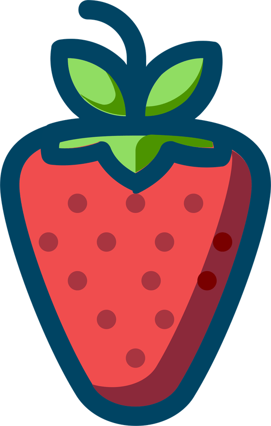 Cartoon Strawberry PNG
