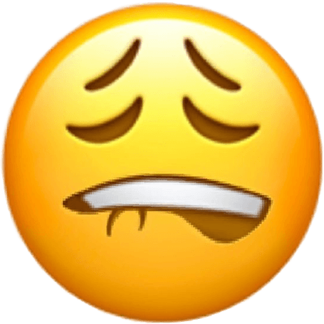 Lip Biting Emoji PNG