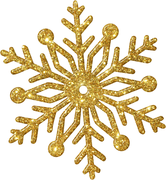 Gold Snowflake PNG
