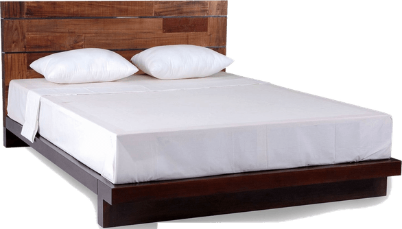 Modern Wooden Bed PNG