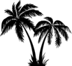 Palm Tree Black PNG