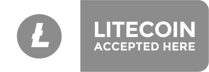 Litecoin Accepted Here Button PNG