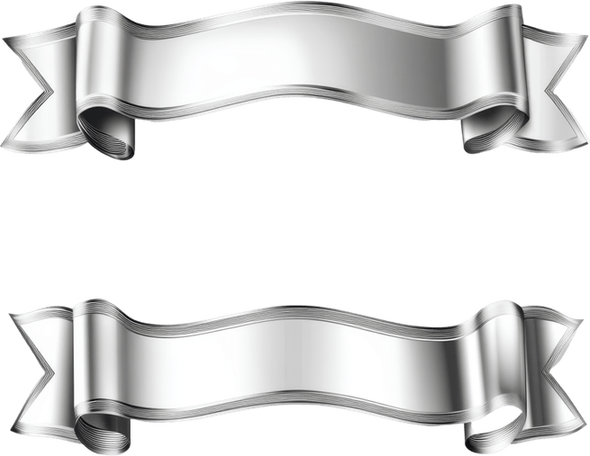 Silver Banner PNG