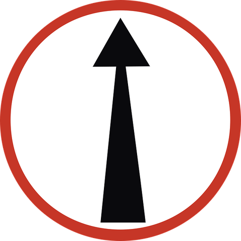 Red Arrow Straight PNG