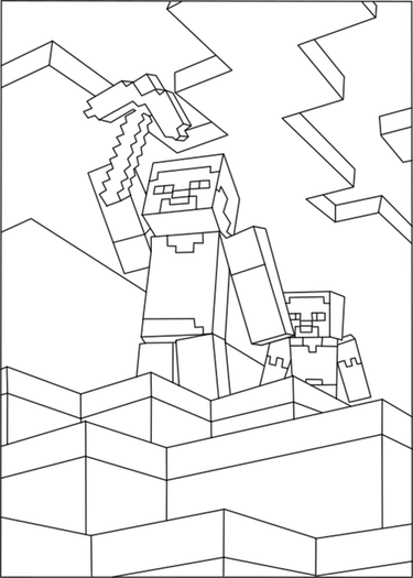 Minecraft Coloring Pages PNG