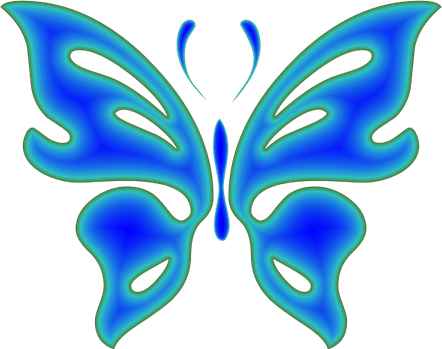 Teal Butterfly PNG