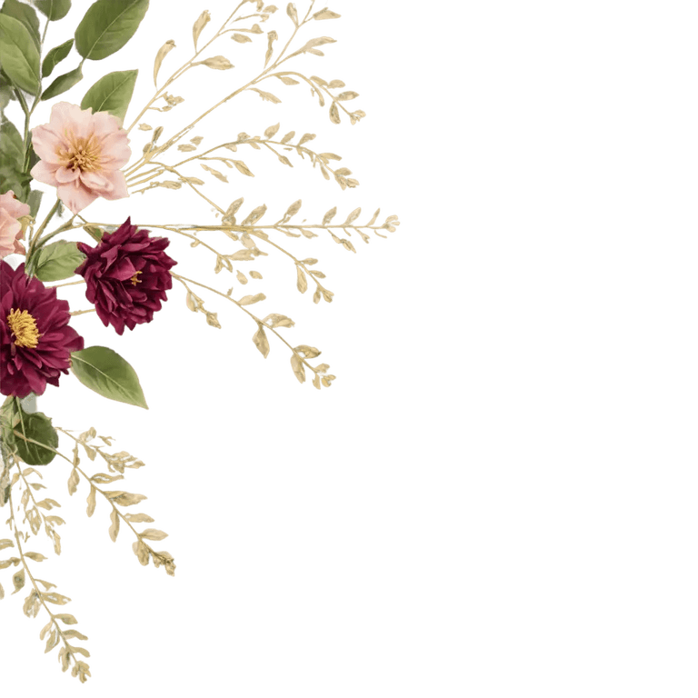Shubh Vivah Flower Border PNG