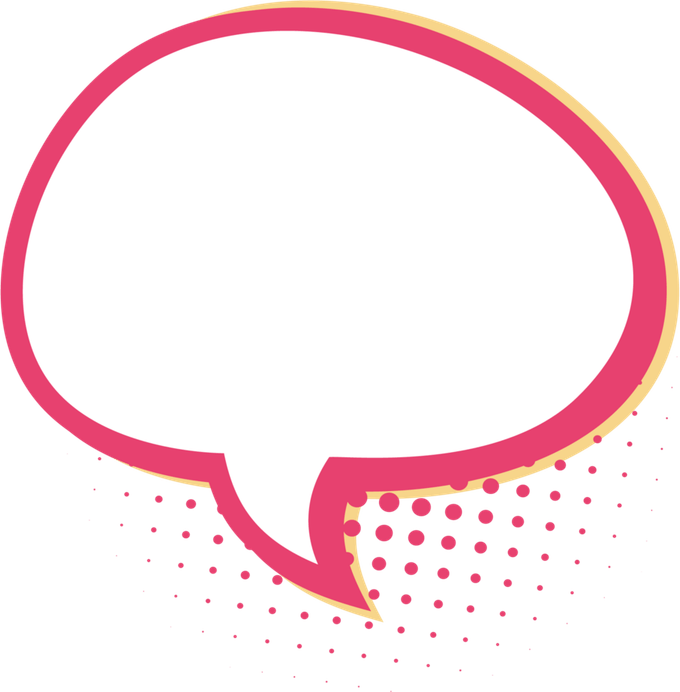Retro Text Bubble PNG