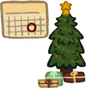 8bit Christmas Tree PNG