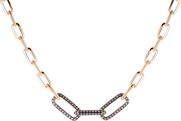 Gold Diamond Chain PNG