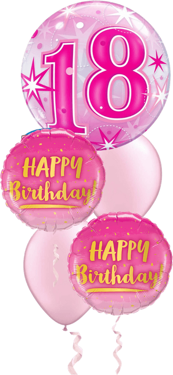 Pink Birthday Balloon PNG