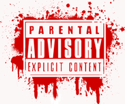 Red Parental Advisory PNG
