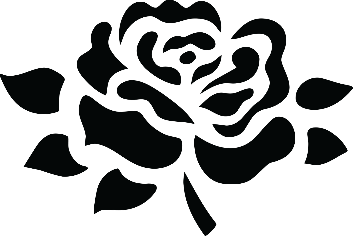 Black And White Roses PNG