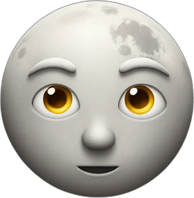 Moon Emoji Iphone PNG