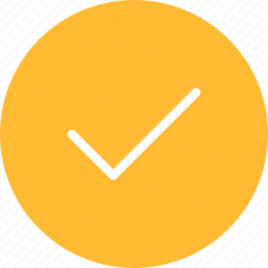 Yellow Check Mark PNG