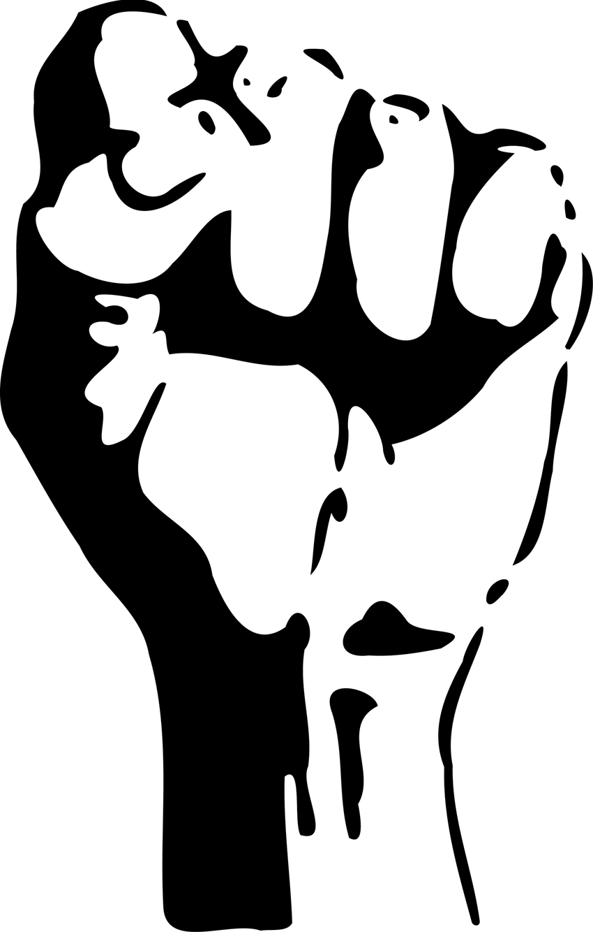 Black Power Fist PNG