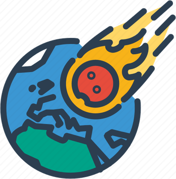 Meteor Hitting Earth PNG
