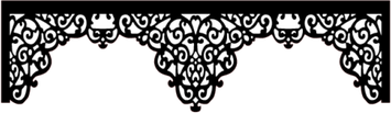 Black Lace Border PNG
