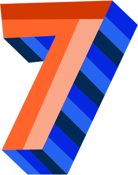 7 Number PNG