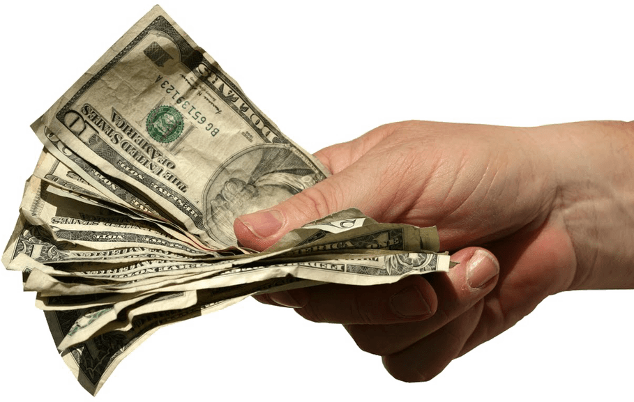 Hand Holding Money PNG