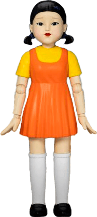 Green Light Doll Squid Game PNG