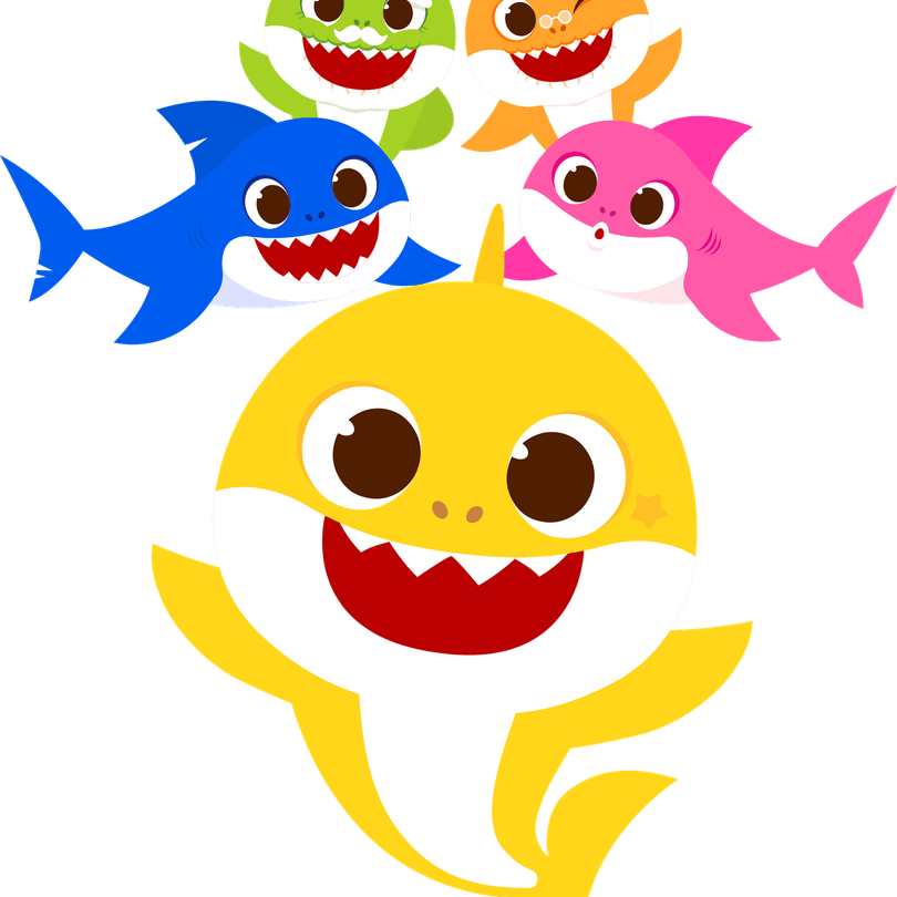 Baby Shark Amarillo PNG
