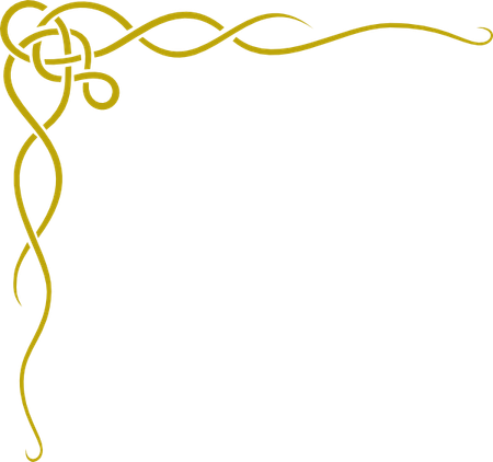 Gold Corner Border PNG