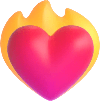Fire Heart Emoji PNG