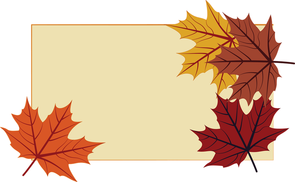 Fall Leaves Border PNG