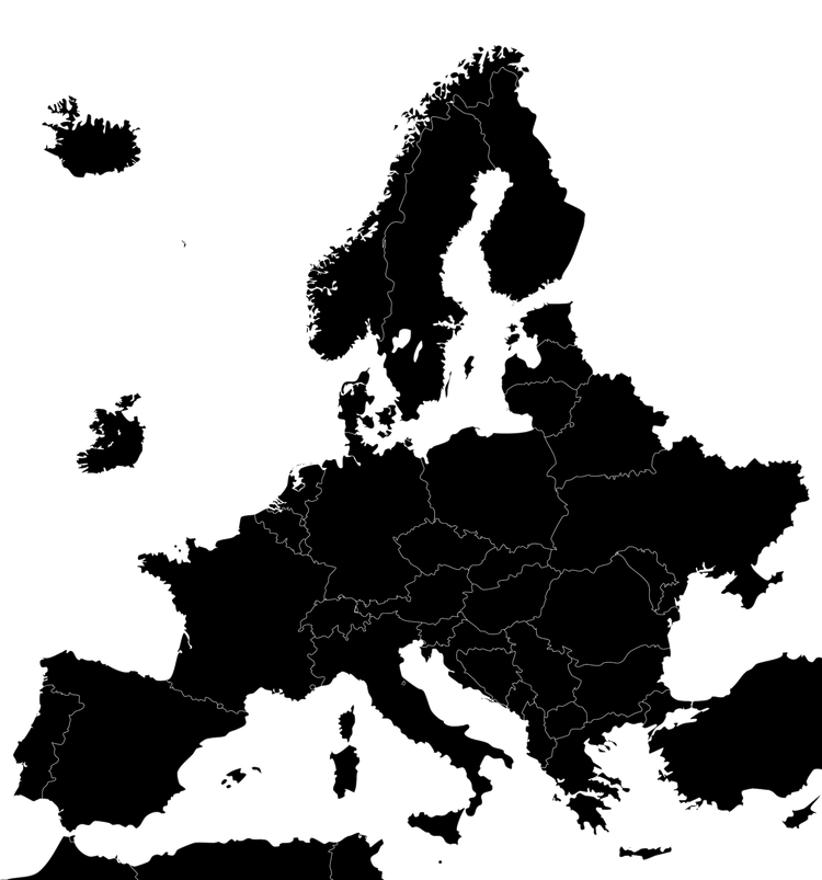 Europe Map PNG