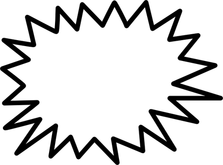 Jagged Speech Bubble PNG