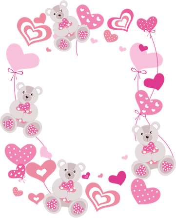 Girly Border PNG